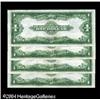 Image 2 : Fr. 238 $1 1923 Silver Certificates Cut Sheet of Four Fr. 238 $1 1923 Silver Certificates Cut Sheet 