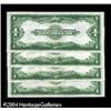 Image 2 : Fr. 238 $1 1923 Silver Certificates Cut Sheet of Four Fr. 238 $1 1923 Silver Certificates Cut Sheet 