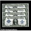 Image 1 : Fr. 238 $1 1923 Silver Certificates Cut Sheet of Four Fr. 238 $1 1923 Silver Certificates Cut Sheet 