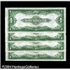 Image 2 : Fr. 238 $1 1923 Silver Certificates Cut Sheet of Four Fr. 238 $1 1923 Silver Certificates Cut Sheet 