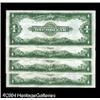 Image 2 : Fr. 238 $1 1923 Silver Certificates Cut Sheet of Four Fr. 238 $1 1923 Silver Certificates Cut Sheet 