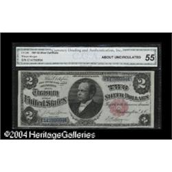 Fr. 246 $2 1891 Silver Certificate CGA About Uncirculat Fr. 246 $2 1891 Silver Certificate CGA About