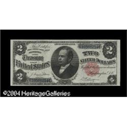 Fr. 246 $2 1891 Silver Certificate Extremely Fine-About Fr. 246 $2 1891 Silver Certificate Extremely
