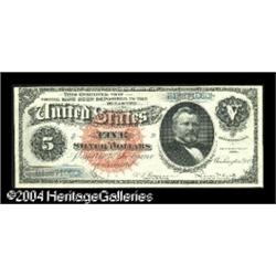 Fr. 261 $5 1886 Silver Certificate Extremely Fine. Fr. 261 $5 1886 Silver Certificate Extremely Fine