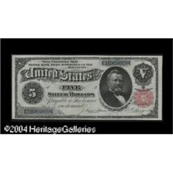 Fr. 267 $5 1891 Silver Certificate Superb Gem New. The Fr. 267 $5 1891 Silver Certificate Superb Gem