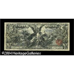 Fr. 268 $5 1896 Silver Certificate About Very Fine. A b Fr. 268 $5 1896 Silver Certificate About Ver