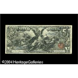 Fr. 268 $5 1896 Silver Certificate Fine-Very Fine. This Fr. 268 $5 1896 Silver Certificate Fine.