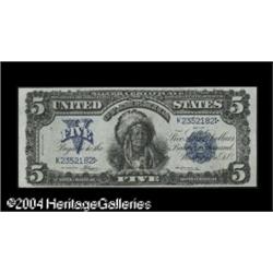 Fr. 275 $5 1899 Silver Certificate Gem New. The first o Fr. 275 $5 1899 Silver Certificate Gem New.