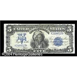 Fr. 275 $5 1899 Silver Certificate Choice Very Fine. We Fr. 275 $5 1899 Silver Certificate Choice Ve