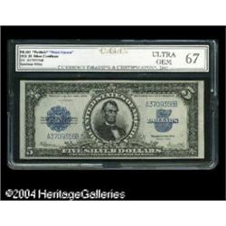 Germany-Brunswick Wolfenbuttel, Fr. 282 $5 1923 Silver Certificate CGC Ultra Gem 67. Th Fr. 282 $5 1