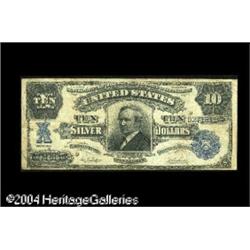 Fr. 304 $10 1908 Silver Certificate Fine. A solid-Fine Fr. 304 $10 1908 Silver Certificate Fine.