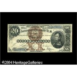 Fr. 308 $20 1880 Silver Certificate Very Fine. This not Fr. 308 $20 1880 Silver Certificate Very Fin