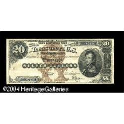 Fr. 309 $20 1880 Silver Certificate Very Fine. Well mar Fr. 309 $20 1880 Silver Certificate Very Fin