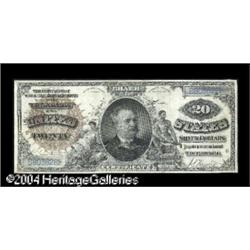 Fr. 314 $20 1886 Silver Certificate Very Fine. Only abo Fr. 314 $20 1886 Silver Certificate Choice V