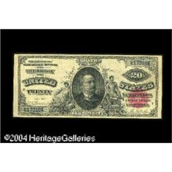 Fr. 317 $20 1891 Silver Certificate Very Fine. Beautifu Fr. 317 $20 1891 Silver Certificate Very Fin