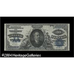 Hong Kong, Fr. 321 $20 1891 Silver Certificate About Very Fine. Fr. 321 $20 1891 Silver Certificate 