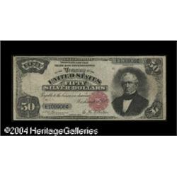 Fr. 330 $50 1891 Silver Certificate Fine.Although six e Fr. 330 $50 1891 Silver Certificate Fine.