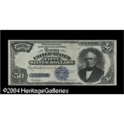 Fr. 335 $50 1891 Silver Certificate Choice Very Fine. Fr. 335 $50 1891 Silver Certificate Choice Ver