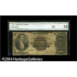 Fr. 341 $100 1880 Silver Certificate CGA Fine 12. This Fr. 341 $100 1880 Silver Certificate CGA Fine
