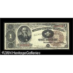 Fr. 347 $1 1890 Treasury Note Very Fine. Three rath Fr. 347 $1 1890 Treasury Note Very Fine.