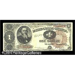 Fr. 347 $1 1890 Treasury Note Very Fine.A perfect exam Fr. 347 $1 1890 Treasury Note Very Fine.