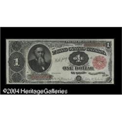 Fr. 352 $1 1891 Treasury Note CGA About Uncirculated 58 Fr. 352 $1 1891 Treasury Note Superb Gem New