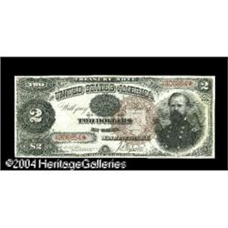 Fr. 353 $2 1890 Treasury Note About New. Nicely margine Fr. 353 $2 1890 Treasury Note About New.