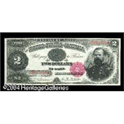 Fr. 355 $2 1890 Treasury Note Superb Gem New. This is w Fr. 355 $2 1890 Treasury Note Superb Gem New