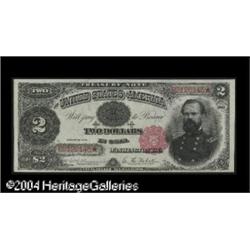 Fr. 356 $2 1891 Treasury Note Superb Gem New. The secon Fr. 356 $2 1891 Treasury Note Superb Gem New