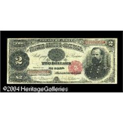 Fr. 358 $2 1891 Treasury Note Very Fine. A solid, probl Fr. 358 $2 1891 Treasury Note Very Fine.
