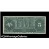 Image 2 : Fr. 361 $5 1890 Treasury Note Gem New. A fully fresh, u Fr. 361 $5 1890 Treasury Note Gem New.