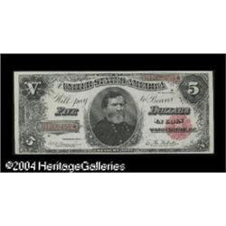 Fr. 362 $5 1891 Treasury Note Gem New.This beautiful Th Fr. 362 $5 1891 Treasury Note Gem New.