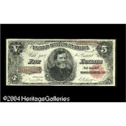 Fr. 363 $5 1891 Treasury Note Choice New. Beautiful Fr. 363 $5 1891 Treasury Note Choice New.