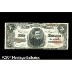 Fr. 363 $5 1891 Treasury Note Extremely Fine. Both the Fr. 363 $5 1891 Treasury Note About Extremely