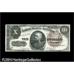 Fr. 366 $10 1890 Treasury Note About New. Incredibl Fr. 366 $10 1890 Treasury Note About New.