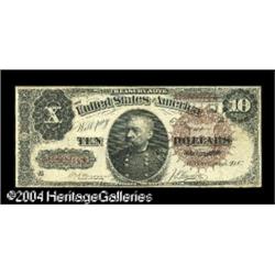 Fr. 366 $10 1890 Treasury Note Very Fine. Moderatel Fr. 366 $10 1890 Treasury Note Very Fine.