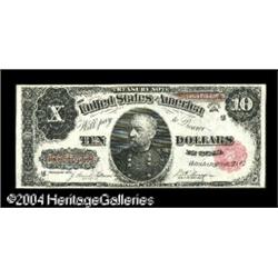 Fr. 370 $10 1891 Treasury Note About Extremely Fine. Th Fr. 370 $10 1891 Treasury Note About Extreme