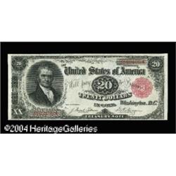 Fr. 375 $20 1891 Treasury Note Gem New. A crackling fre Fr. 375 $20 1891 Treasury Note Gem New.