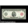 Image 1 : Fr. 832b $5 1914 Red Seal Federal Reserve Note Choice E Fr. 832b $5 1914 Red Seal Federal Reserve No