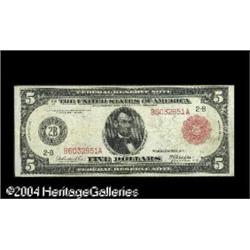 Fr. 833b $5 1914 Red Seal Federal Reserve Note Very F Fr. 833b $5 1914 Red Seal Federal Reserve Note