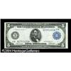 Image 1 : Fr. 848 $5 1914 Federal Reserve Note Gem New. Crack Fr. 848 $5 1914 Federal Reserve Note Gem New.
