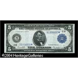 Fr. 851a $5 1914 Federal Reserve Note Star Very Choic Fr. 851a $5 1914 Federal Reserve Note Star Ver