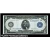 Image 1 : Fr. 851a $5 1914 Federal Reserve Note Star Very Choic Fr. 851a $5 1914 Federal Reserve Note Star Ver