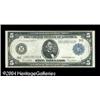 Image 1 : Fr. 855a $5 1914 Federal Reserve Note About New.The onl Fr. 855a $5 1914 Federal Reserve Note About 