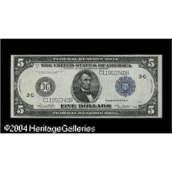 Fr. 855c $5 1914 Federal Reserve Note Very Choice New. Fr. 855c $5 1914 Federal Reserve Note Very Ch