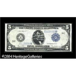 Fr. 871c $5 1914 Federal Reserve Note Very Choice Cris Fr. 871c $5 1914 Federal Reserve Note Very Ch