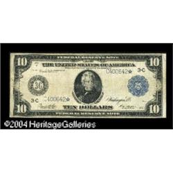 Fr. 915a $10 1914 Federal Reserve Note Fine. This examp Fr. 915a $10 1914 Federal Reserve Star Note 