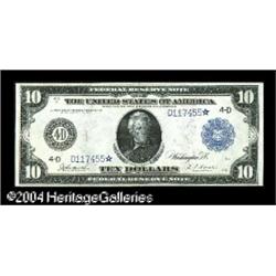Fr. 918 $10 1914 Federal Reserve Note Star Gem New. Thi Fr. 918 $10 1914 Federal Reserve Note Star G