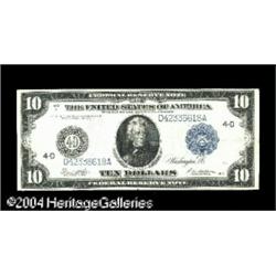 Fr. 919c $10 1914 Federal Reserve Note Very Fine-Extr Fr. 919c $10 1914 Federal Reserve Note Very Fi