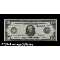 Fr. 940 $10 1914 Federal Reserve Note Extremely Fine- Fr. 940 $10 1914 Federal Reserve Note Extremel
